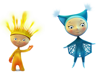 Лучик и Снежинка стали символами Паралимпийских игр в Сочи в 2014 году